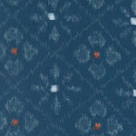 Cotton Print - Indigo Blooming - Asagao - Navy