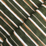 Japanese Stripe - Green/White by Kokka