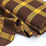 Brushed Cotton/Flannel - Brown/Gold