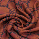 Panspermia Viscose Twill - Moonflower - Rust