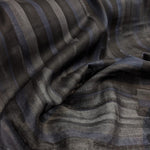 Japanese Stripe - Cotton Double Gauze - Black by Kokka