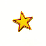 Iron -On Patch - Yellow Star