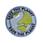 Iron -On Patch - Save The Planet