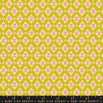 Cotton Poplin Print - Favourite Flowers by Ruby Star - Lattice - Pistachio