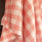 European Linen Gingham - Bubblegum