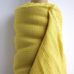 European Linen Mini-Gingham - Lemon Sherbert