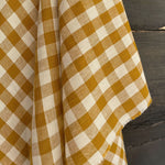 European Linen Gingham - Tobacco